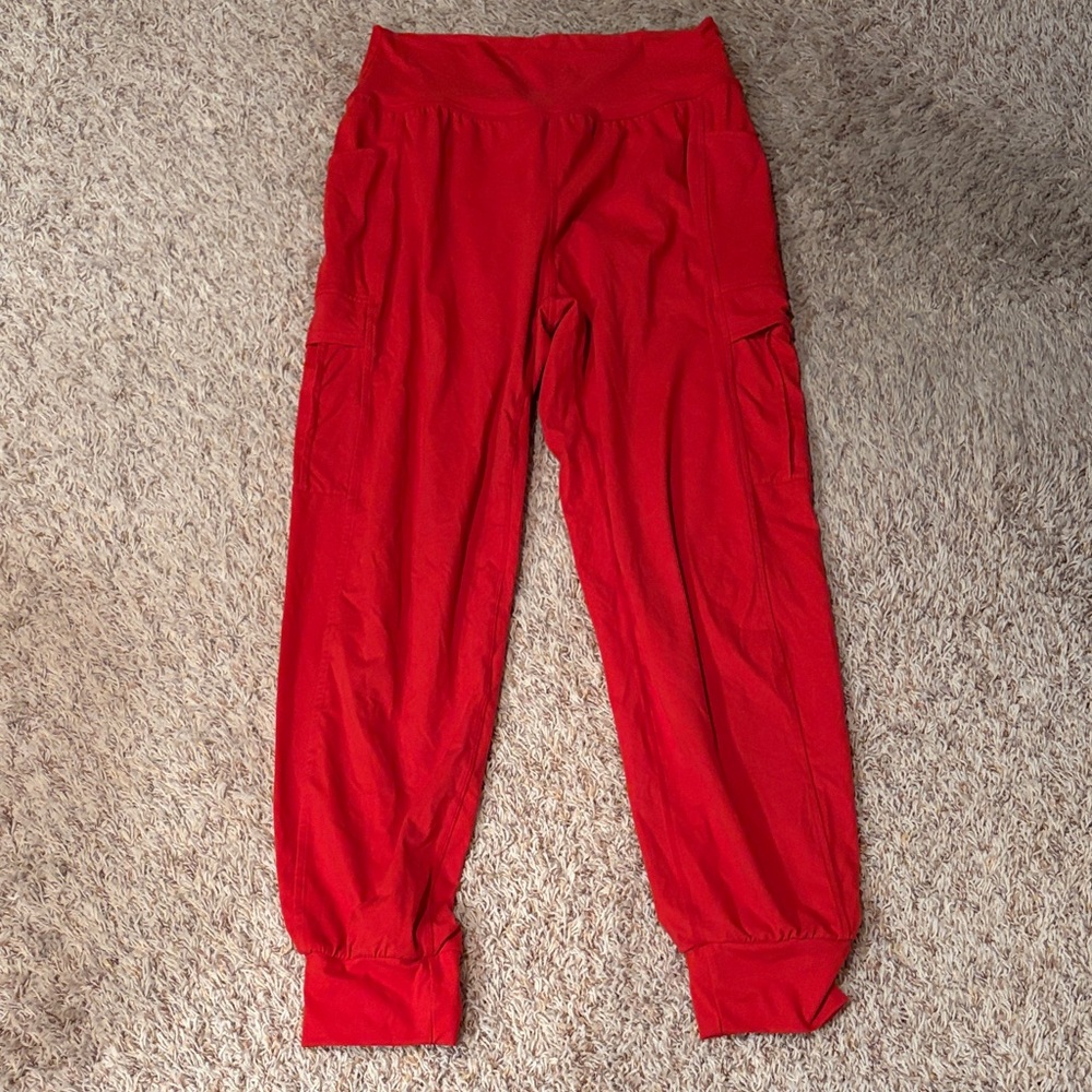 Women's Vibrant Red Joggers